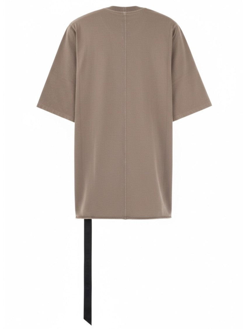 Drkshdw By Rick Owens Neutrals Jumbo Ss Hanging Strap T-Shirt