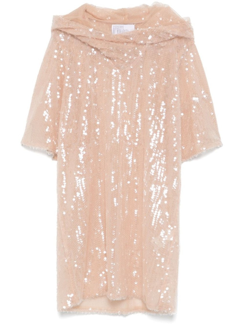 Giuseppe Di Morabito Relaxed Silhouette Mini Dress With Hood