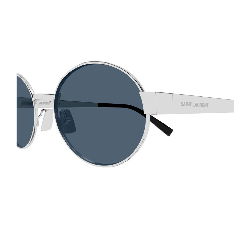Saint Laurent Sl 692 Linea Sl Logo Oval Silver Metal Sunglasses