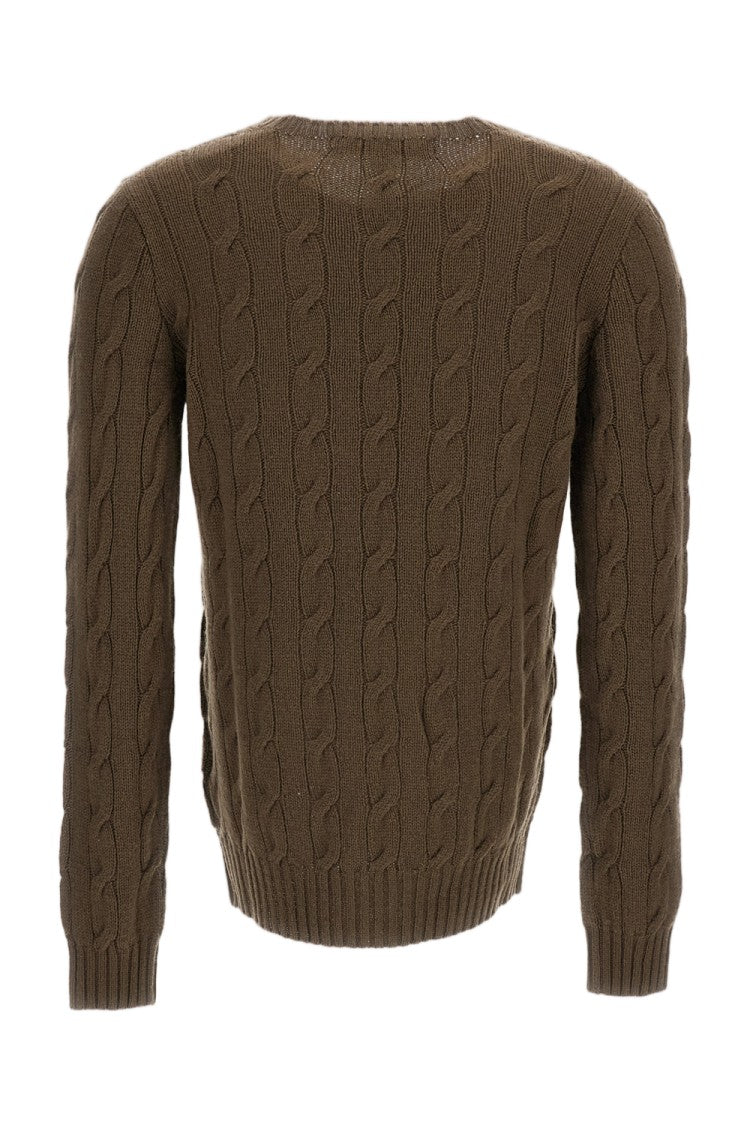 Ralph Lauren Collection Cable-Knit Cashmere Pullover With Ribbed Finishing
