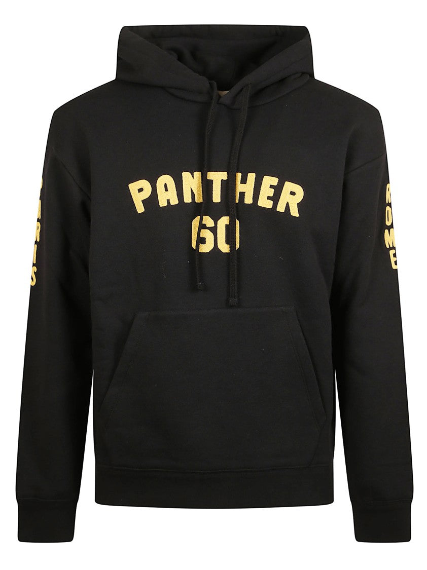 Valentino Garavani Panther 60 Embroidered Black Hoodie Sweatshirt