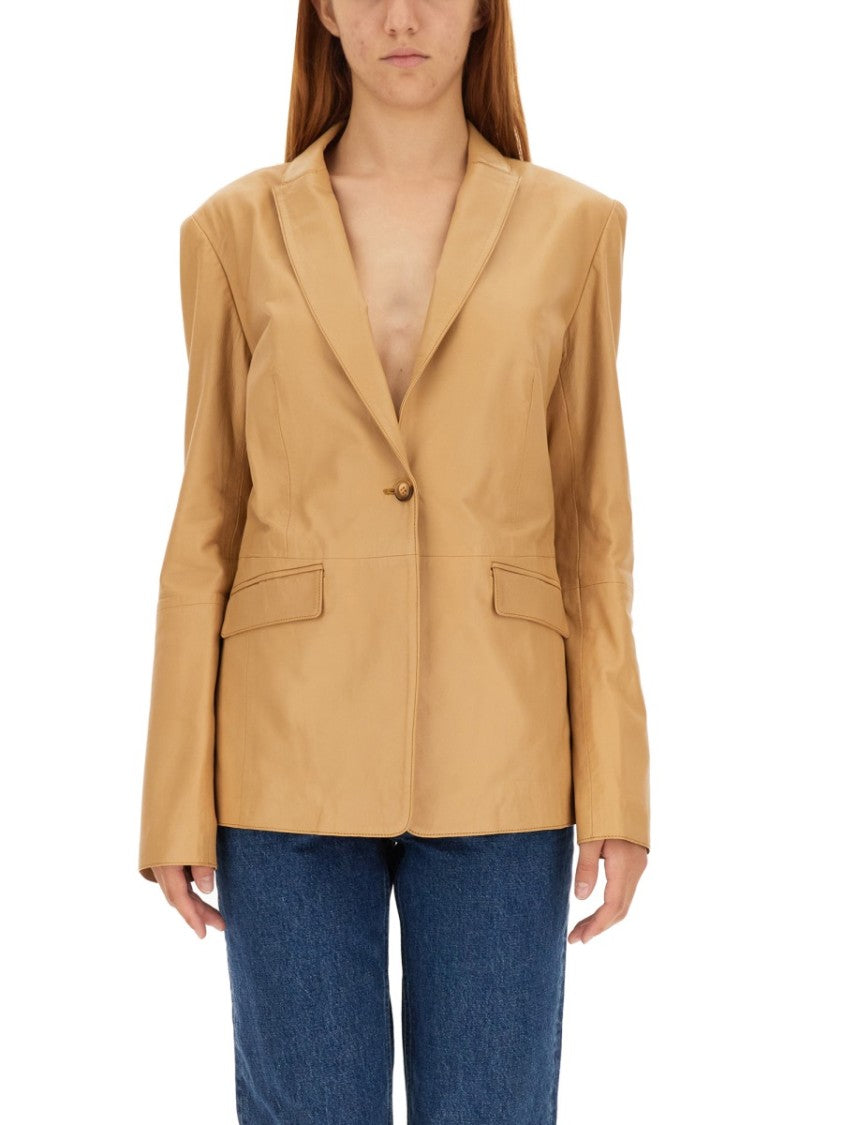 Bully Structured Single-Breasted Jacket With Flap Pockets