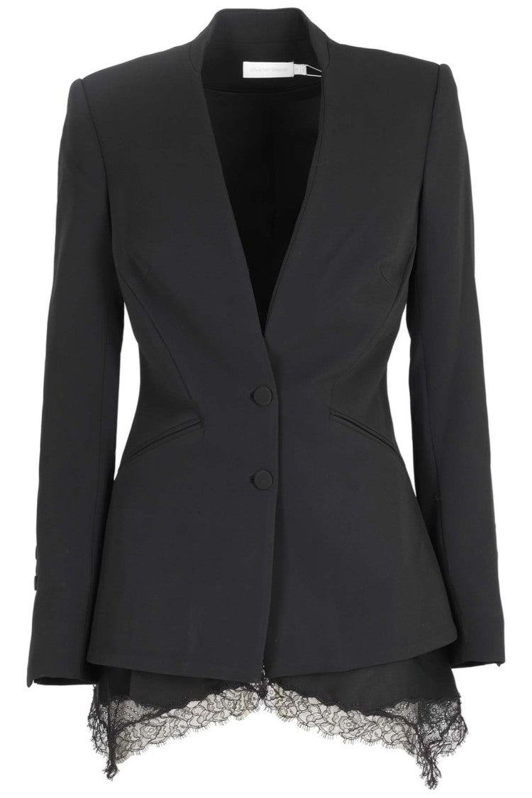 Jonathan Simkhai Allie Crepe Combo Jacket
