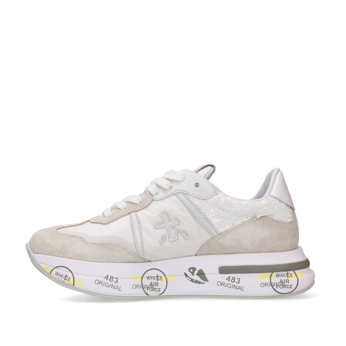Premiata Cassie Sneakers In Light Gray Suede