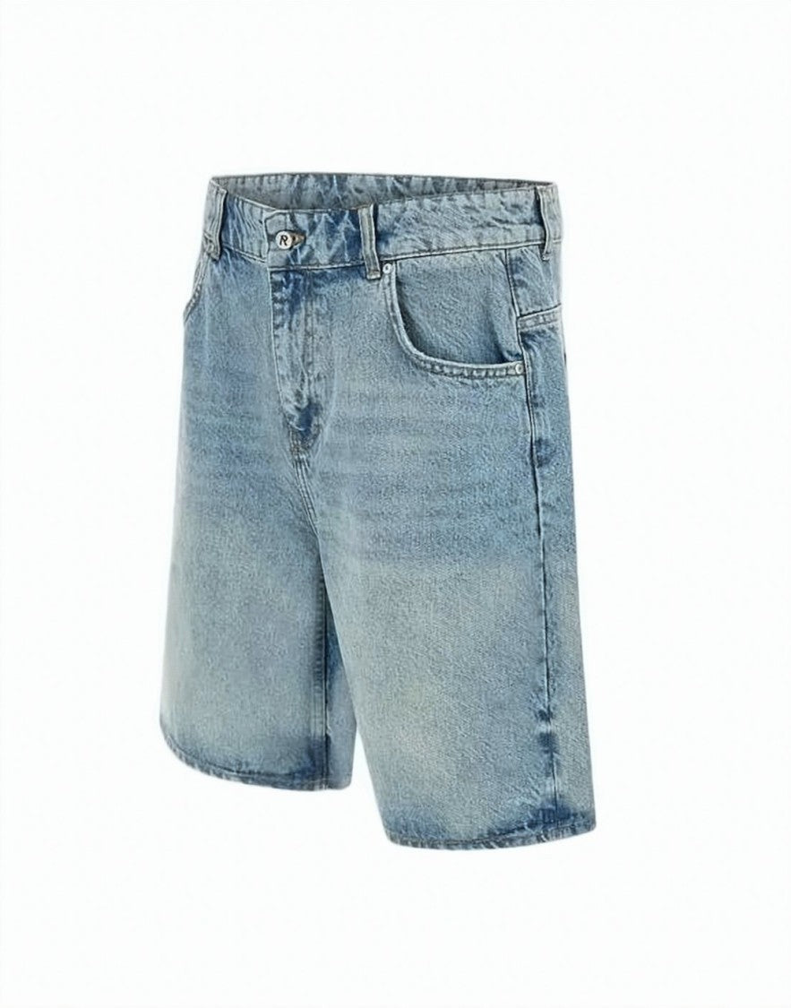 Represent Light Blue Denim Shorts
