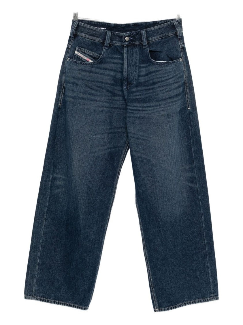 Diesel Wide-Leg Denim Jeans