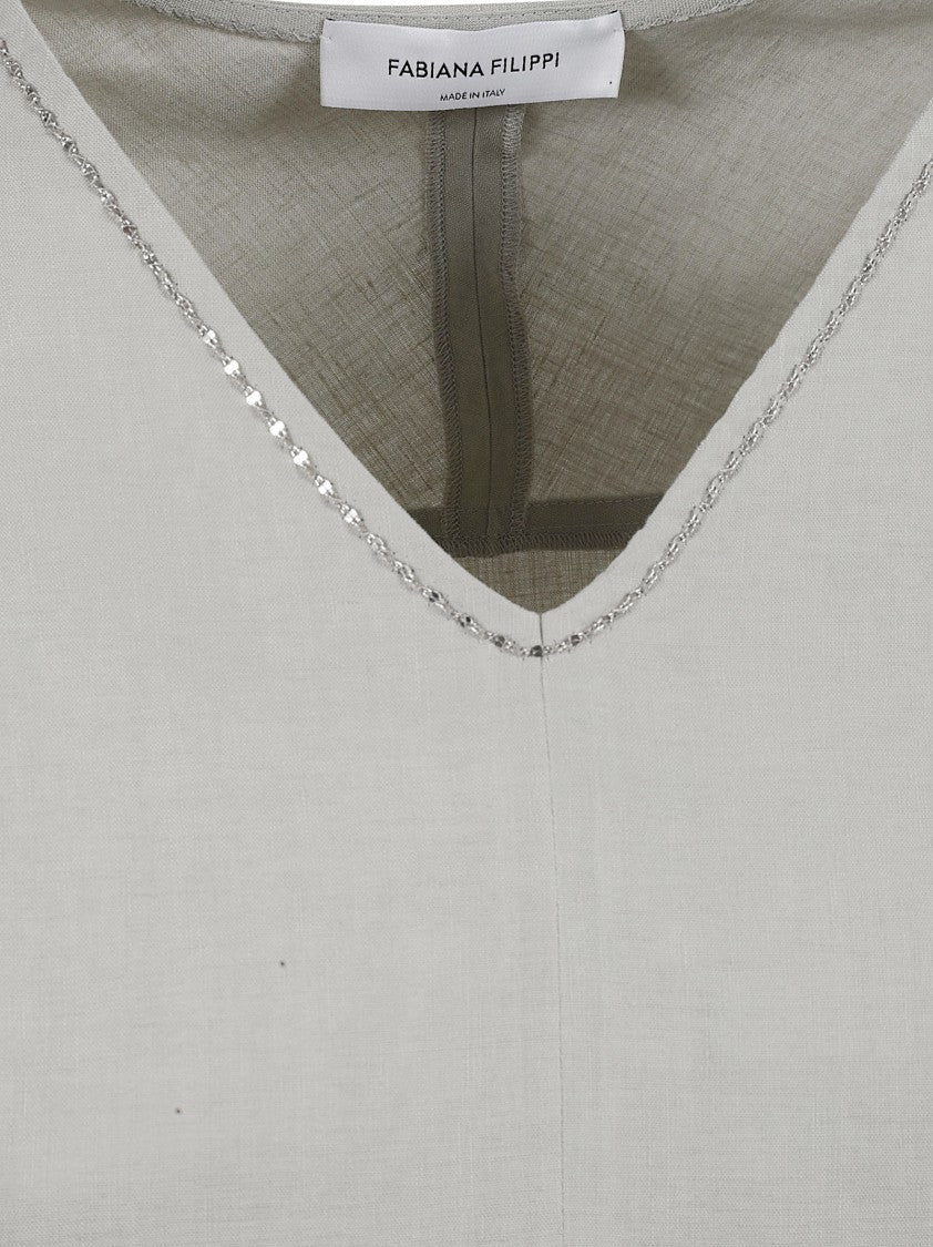 Fabiana Filippi Relaxed Fit V-Neck Shirt