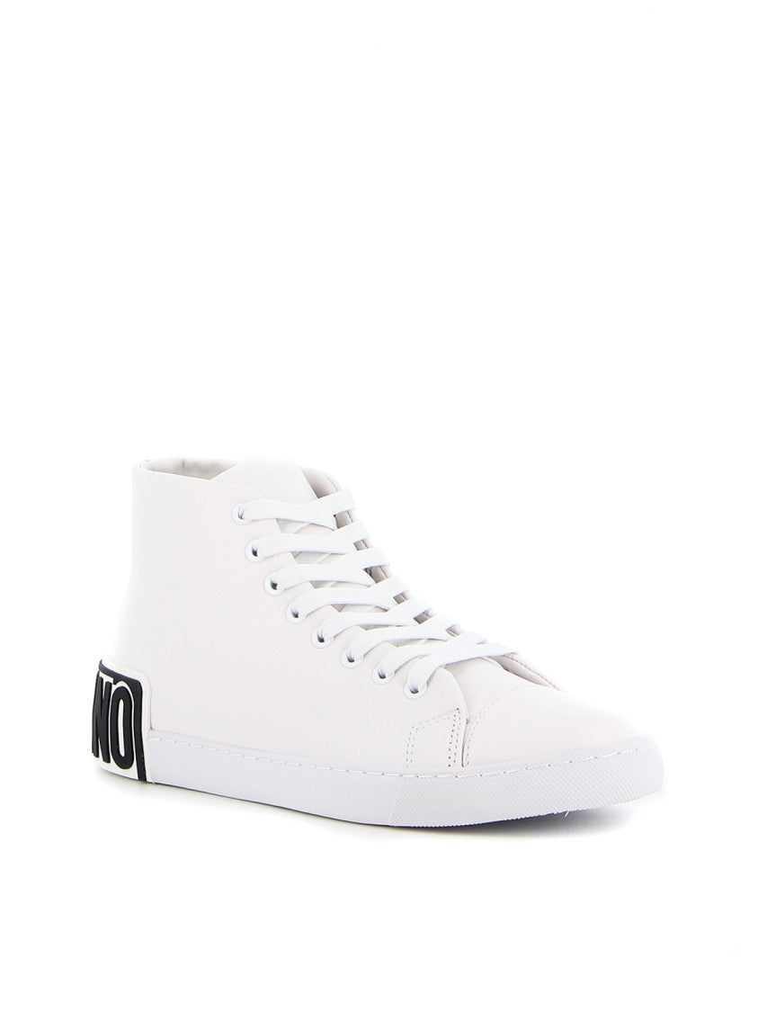 Moschino Vulc 25 Logo Mid-Top Sneakers