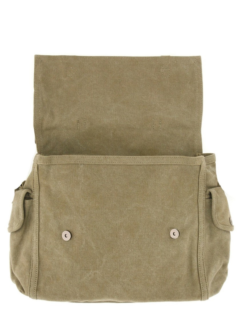 A.P.C. Rectangular Cotton Logo Print Shoulder Bag
