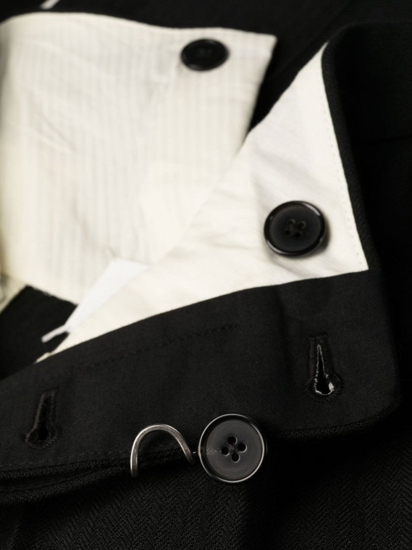 Maison Margiela Tailored High-Waist Trousers With Classic Button Closure