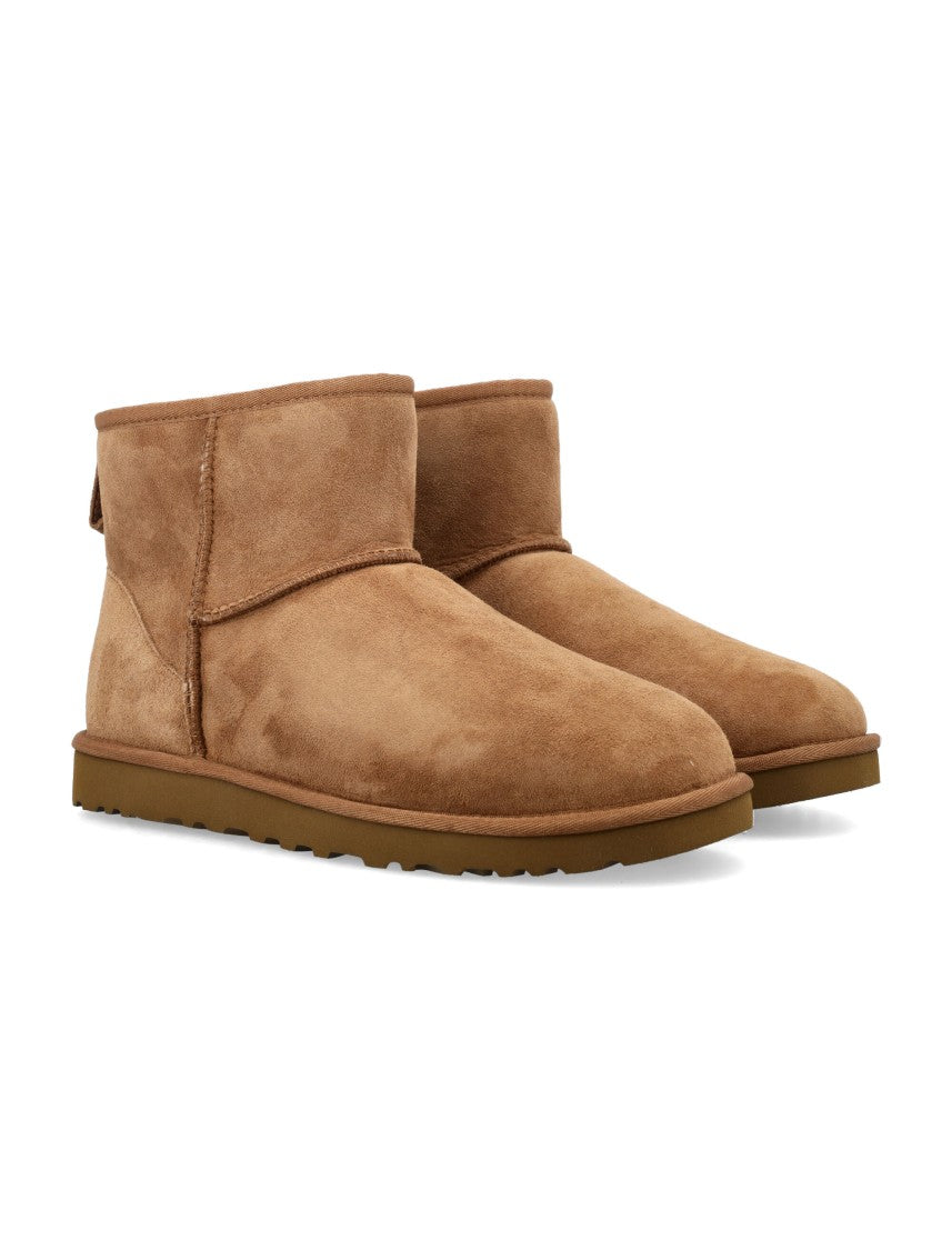 Ugg Mini Suede Lambswool Ankle Boots