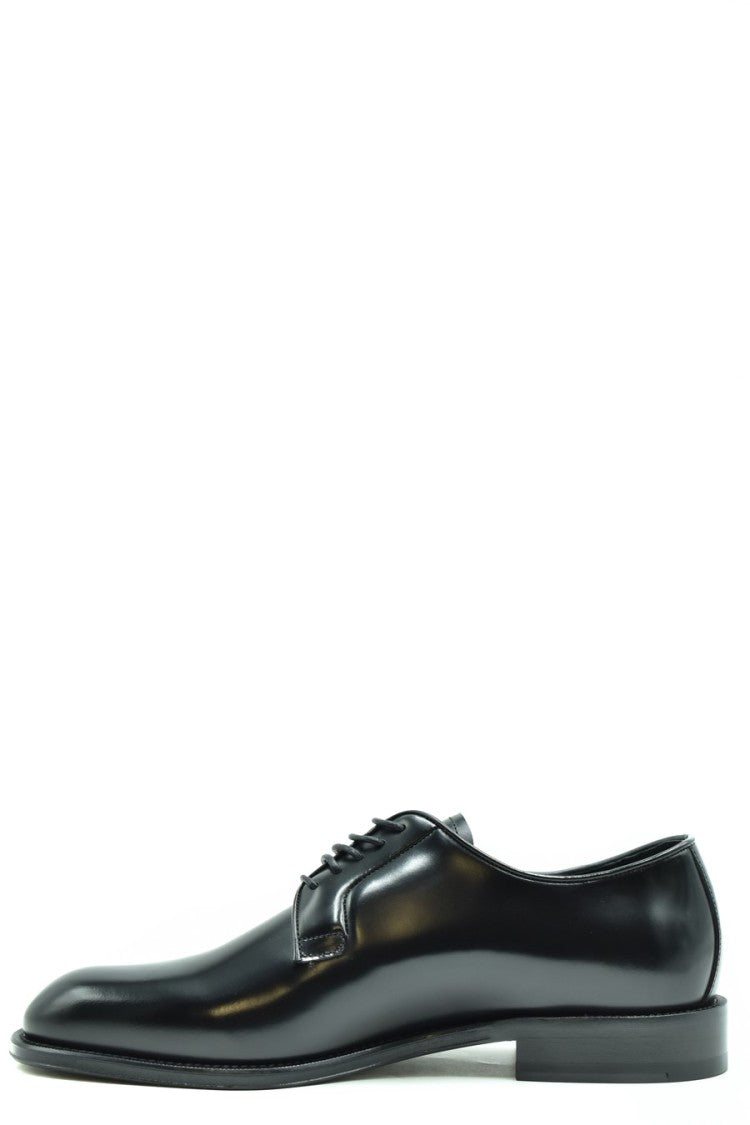 Dsquared2 Lace-Up Black Leather Shoes Polished Silhouette