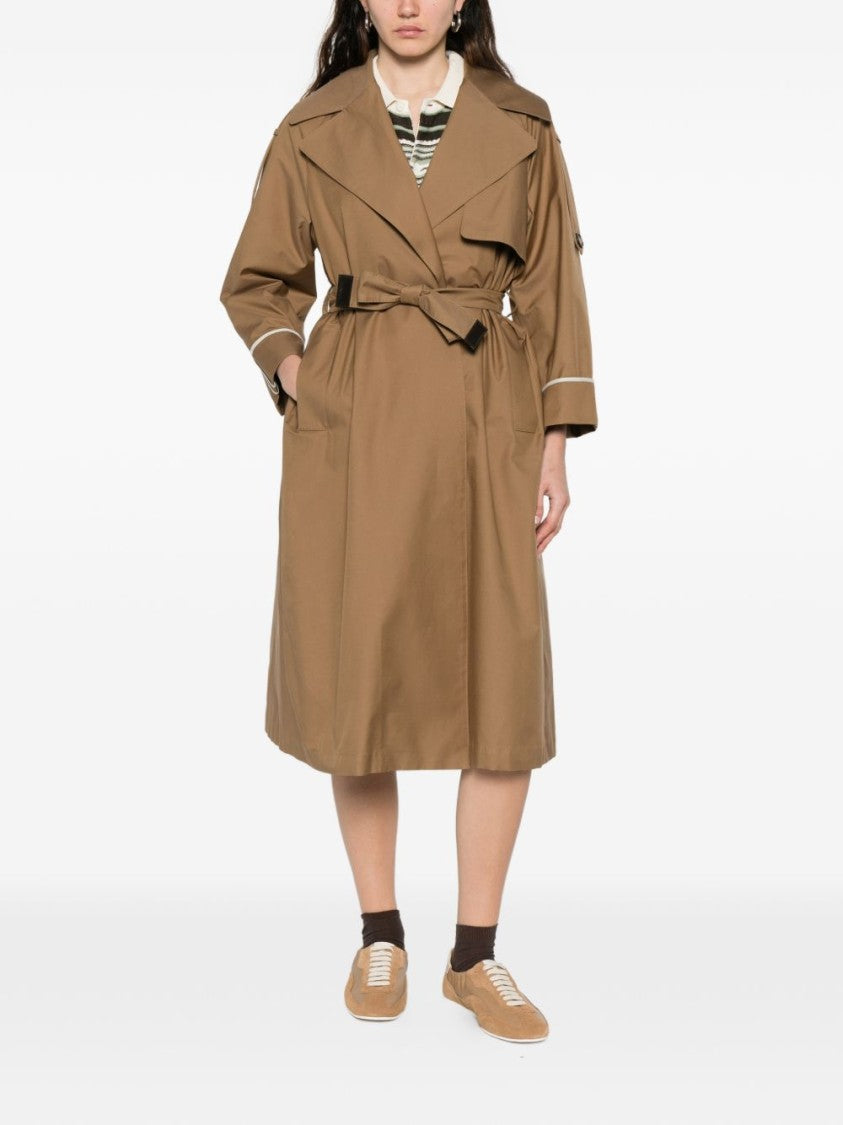 Max Mara Wrap-Style Coat With Peak Lapel