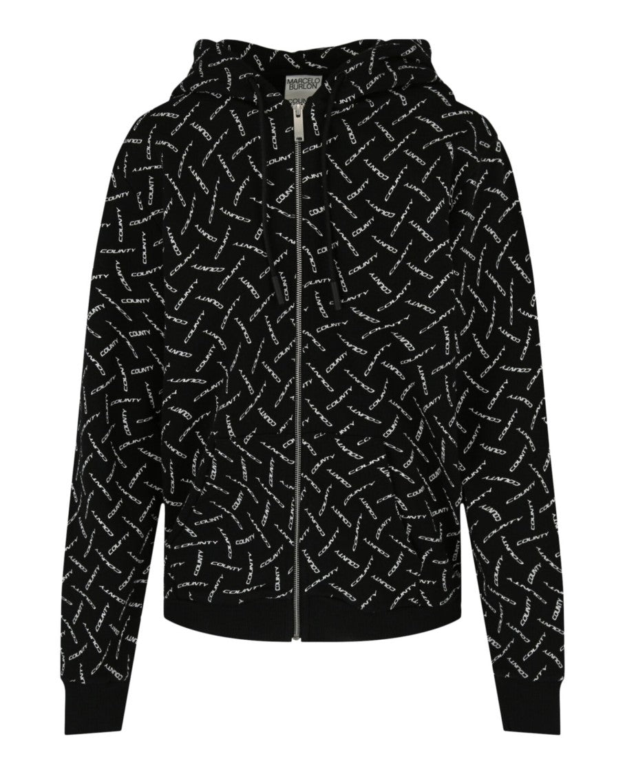 Marcelo Burlon Pascal Arrow Printed Zip-Up Hoodie