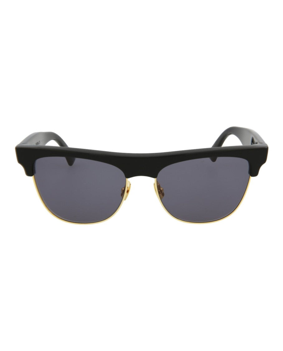 Bottega Veneta Square-Frame Acetate Sunglasses With Gold Accents