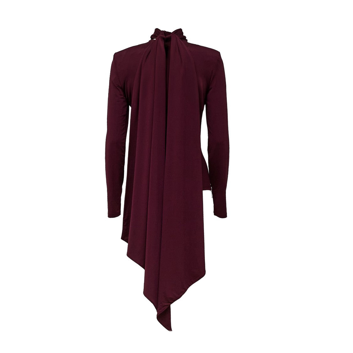 Rotate Long-Sleeved Top With Integrated Scarf Detail