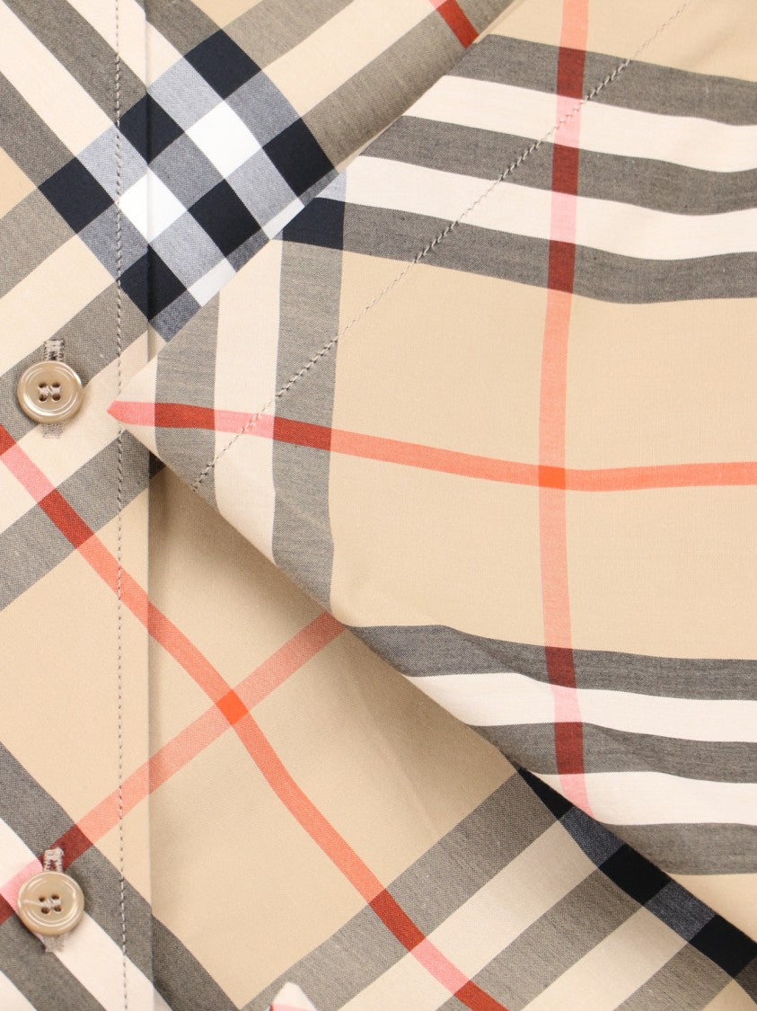 Burberry "Check" Shirt – Beige