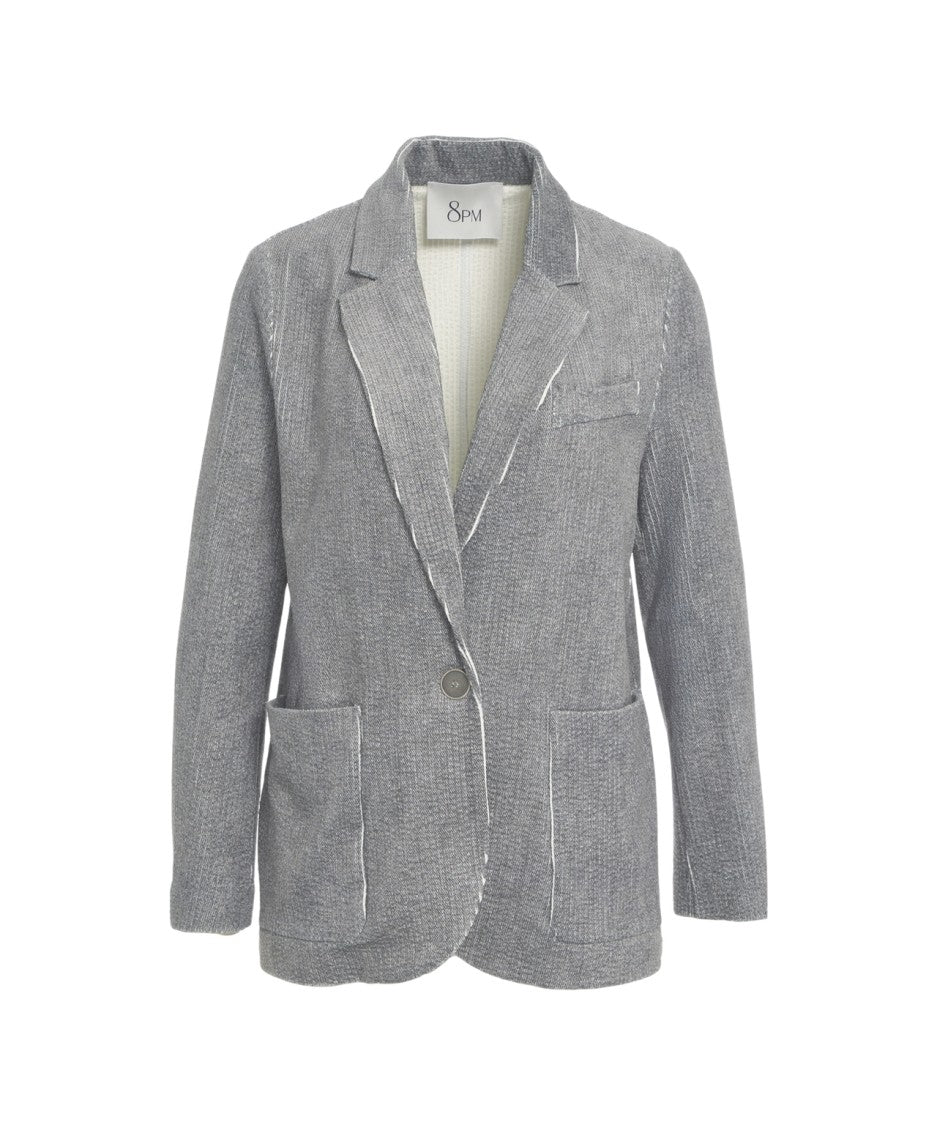 8Pm 'Zuleika' Blazer With Contrast Stitching