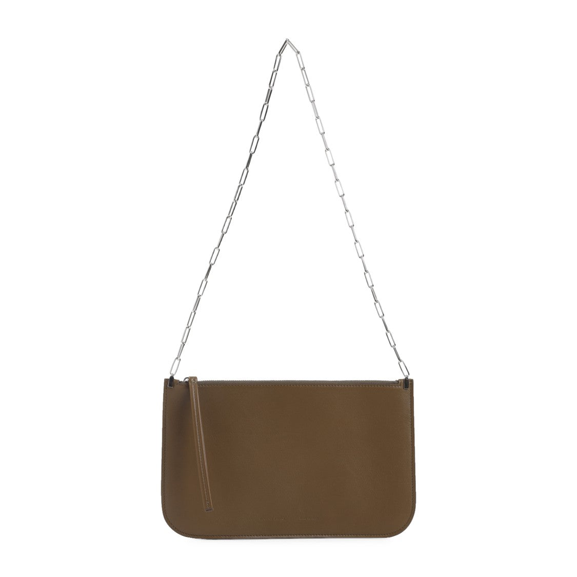 Phoebe Philo Leather Shoulder Bag With Silver-Tone Chain Strap