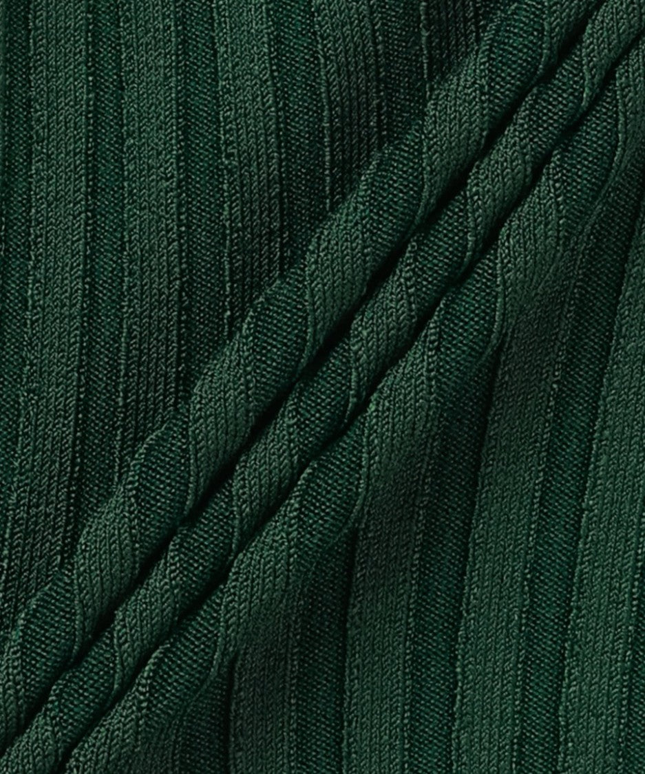Jacquemus Ribbed Knit Cropped Cardigan With Deep Neckline
