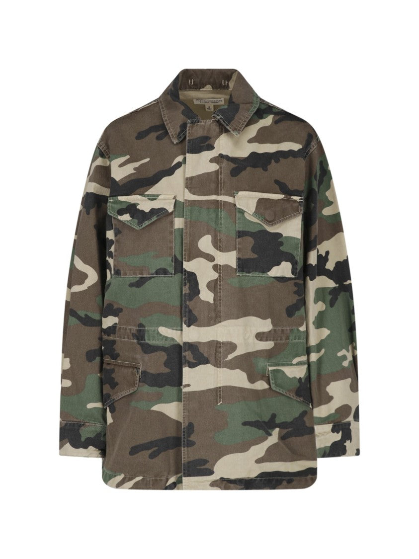 Nili Lotan Multicolor Sacha Camouflage Zip Jacket