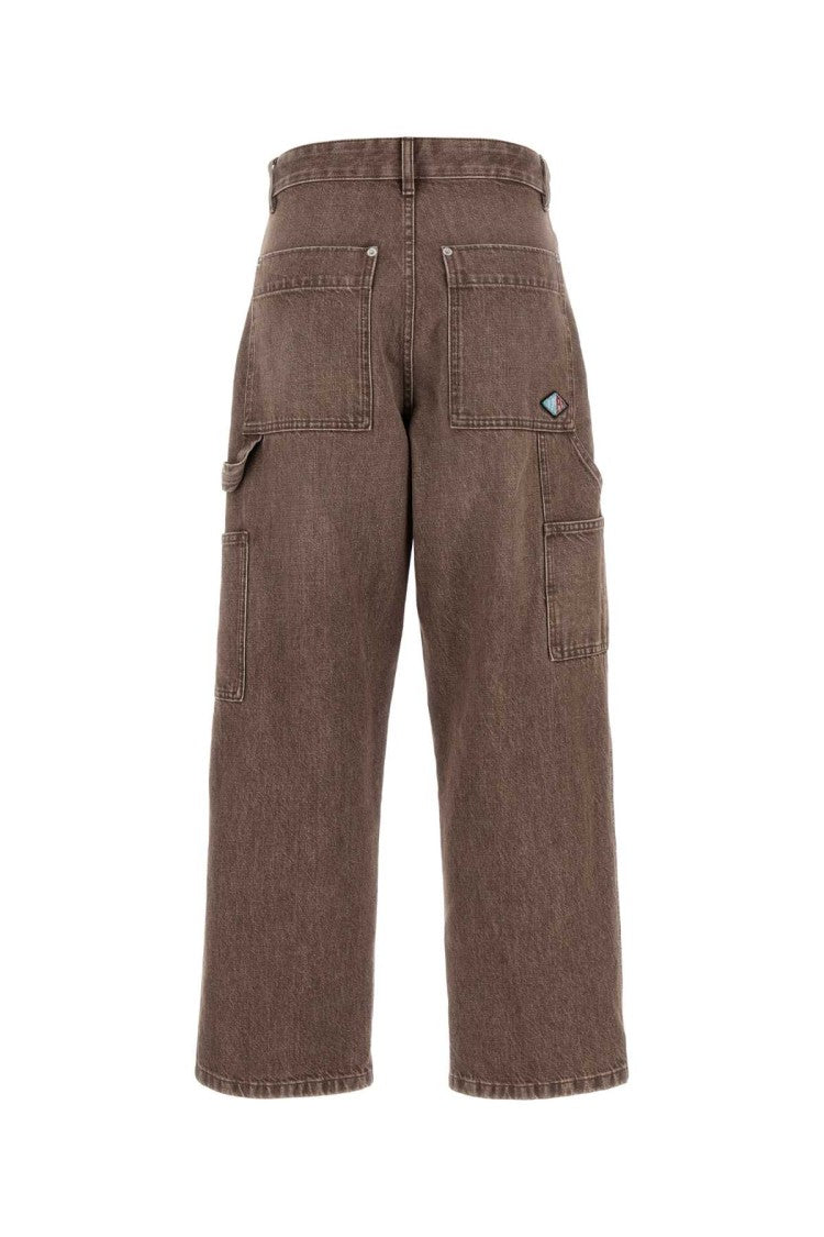 Bottega Veneta Mud Denim Wide-Leg Jeans