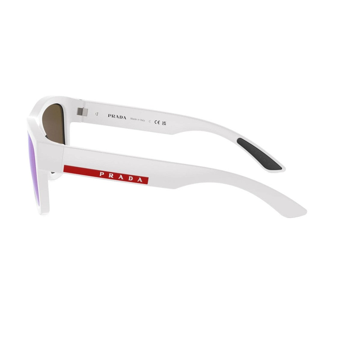 Prada Linea Rossa White Ps01zs Active Propionate Rectangular Sunglasses