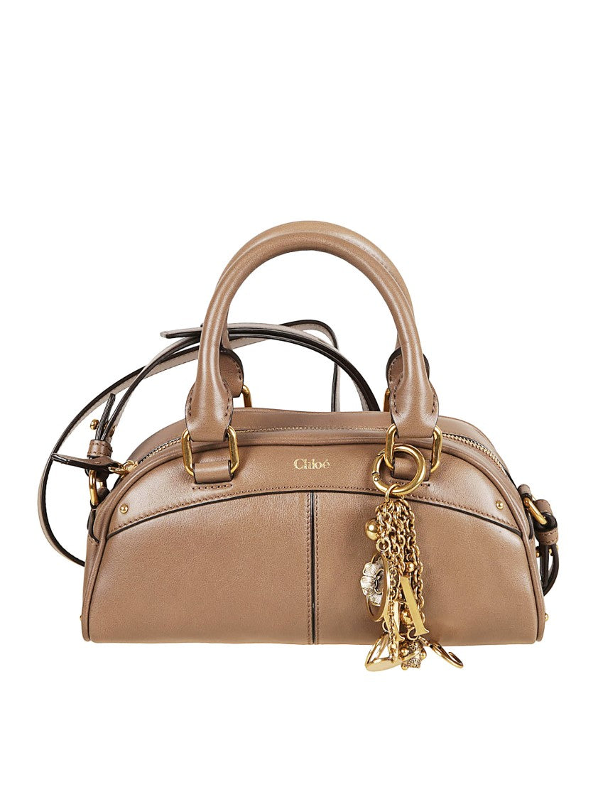 Chloé Structured Small Bowling Bag In Luxurious Calfskin