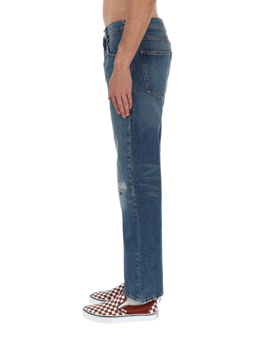 Amish Jamesnip & Tac Faded Straight Jeans