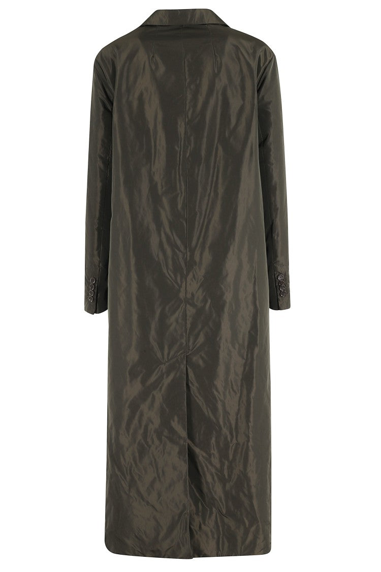 Aspesi Military-Inspired Long Coat With Flap Pockets