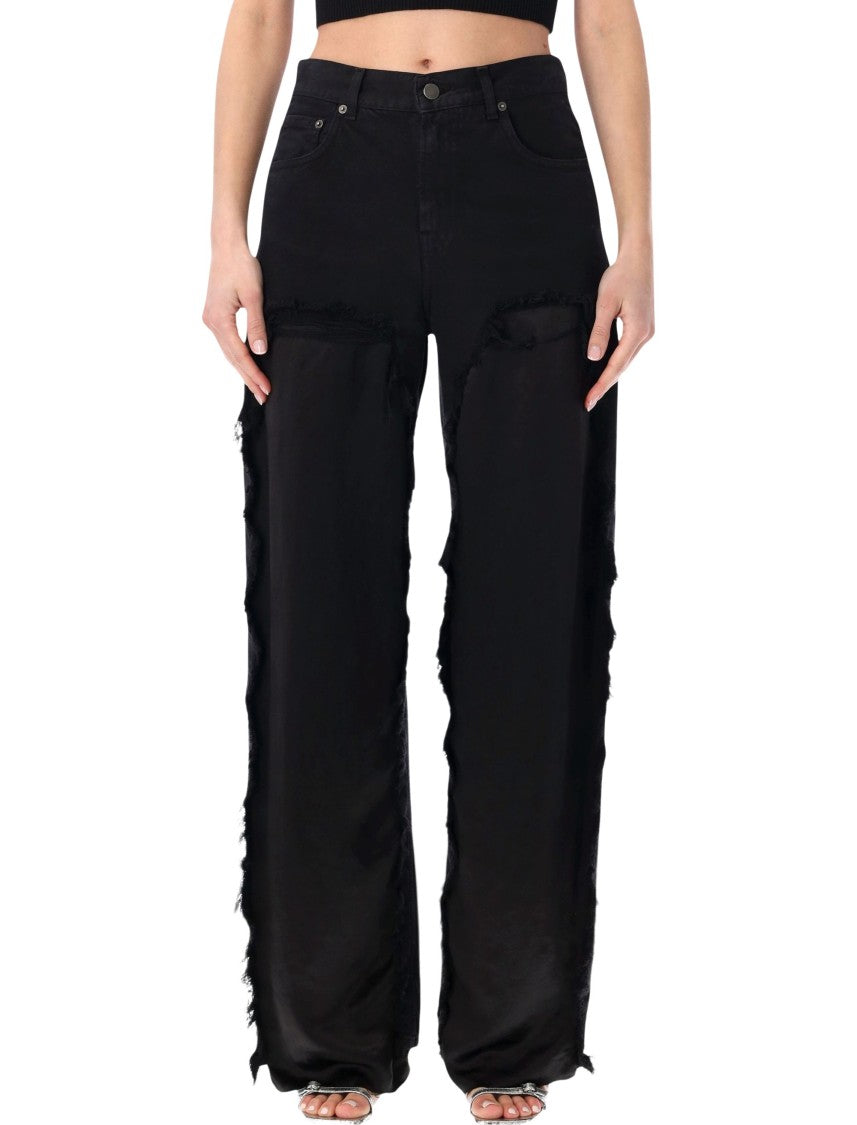 Haikure Bonnie Satin Boyfriend Straight Pants