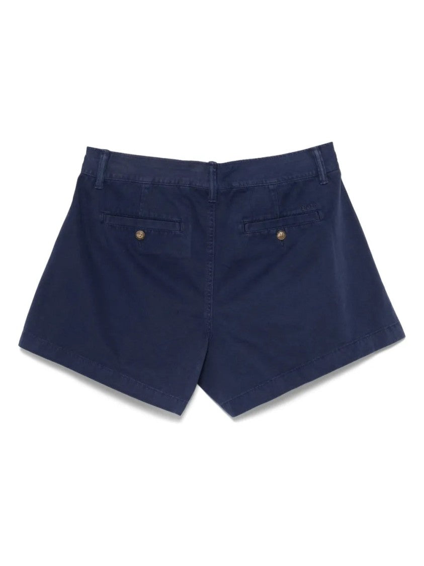 Polo Ralph Lauren Tailored Blue Cotton Shorts With Classic Design