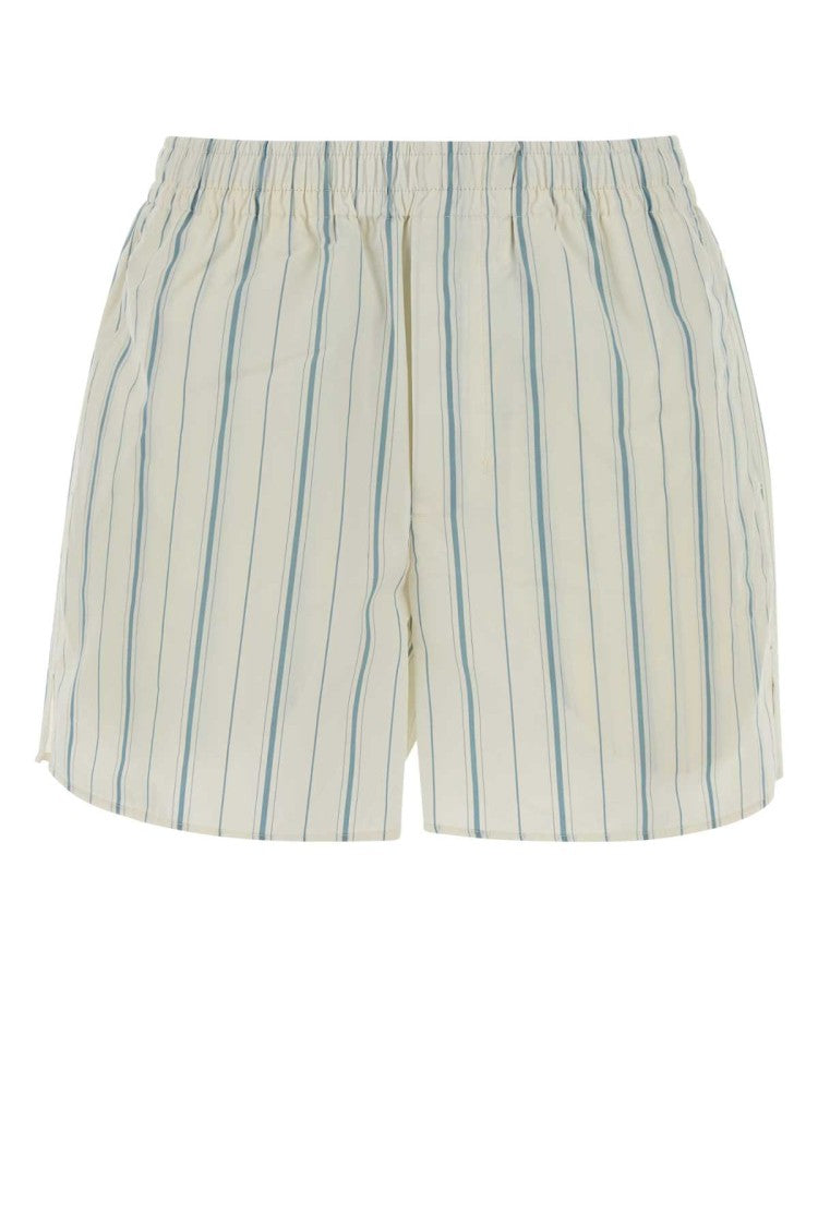 Ami Embroidered Poplin Bermuda Shorts