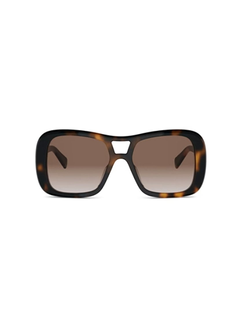 Celine Cl40331u Rectangular Tortoiseshell Gradient Sunglasses