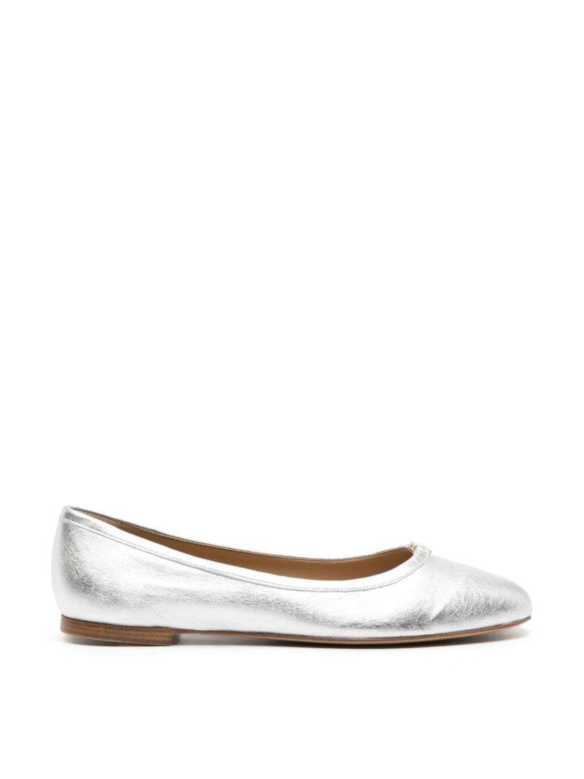 Chloé Marcie Metallic Leather Ballerina Flats