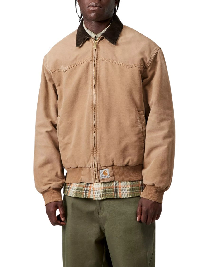 Carhartt Wip Black Michigan Blanket-Lined Organic Canvas Coat