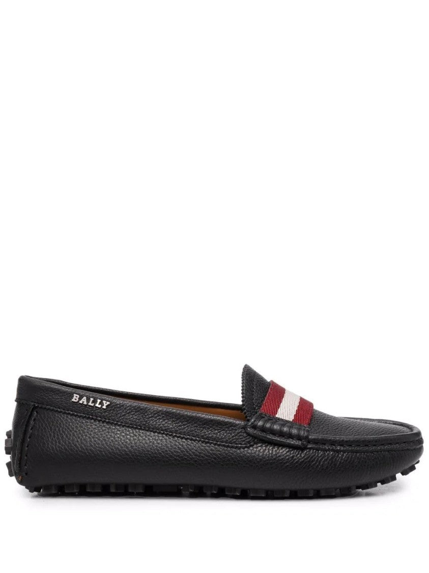 Bally Ladyes Calf Grained Moccasins