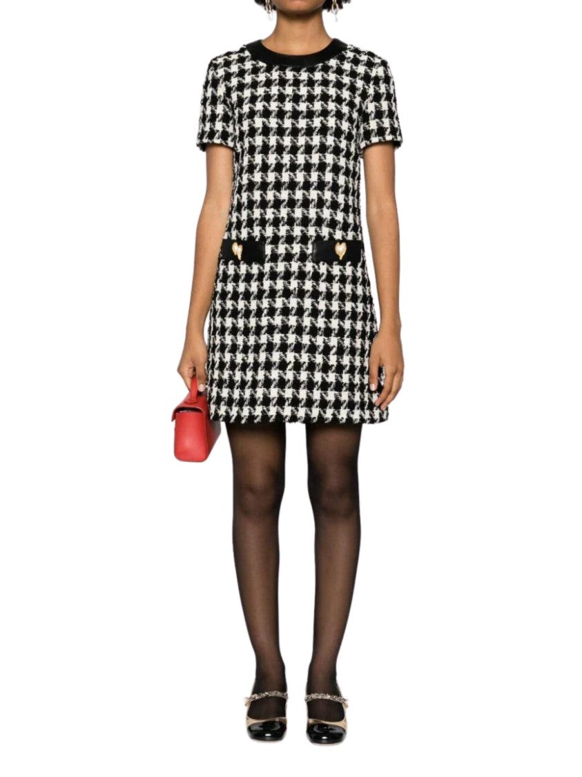 Moschino Houndstooth Pattern Dress