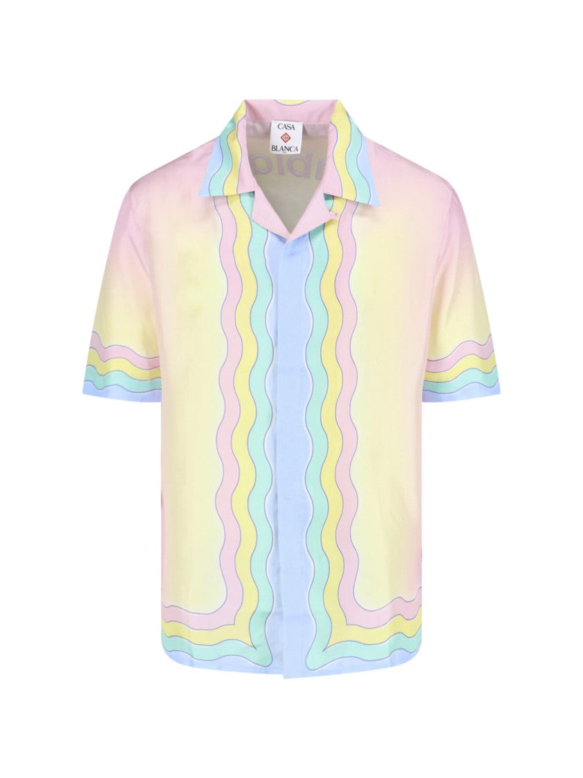 Casablanca Multicolor For The Love Of Dance Silk Shirt