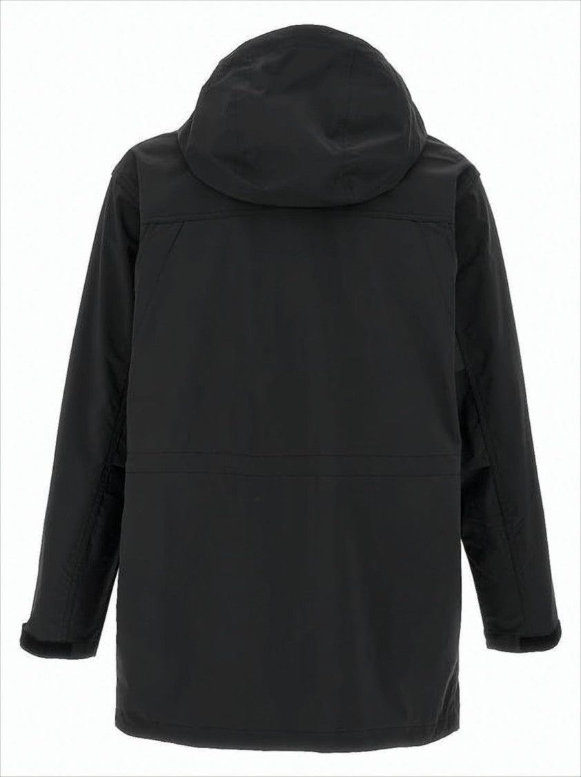 Carhartt Wip Matte Black Functional Jacket With Adjustable Cuffs