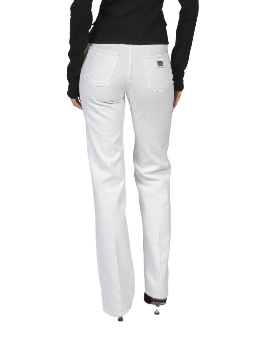 Dolce & Gabbana Mid-Rise Straight-Leg Five-Pocket Jeans