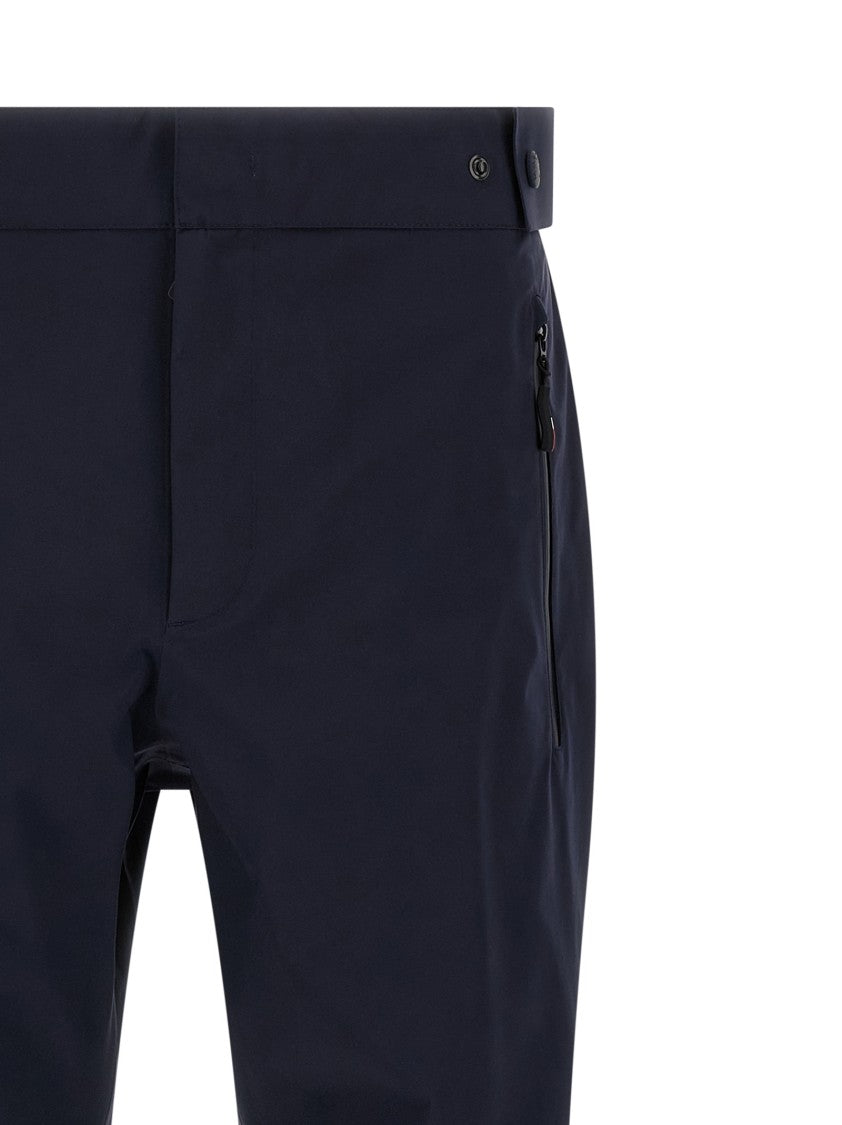 Moncler Grenoble Technical Waterproof Joggers With Adjustable Waist And Zippered Pockets