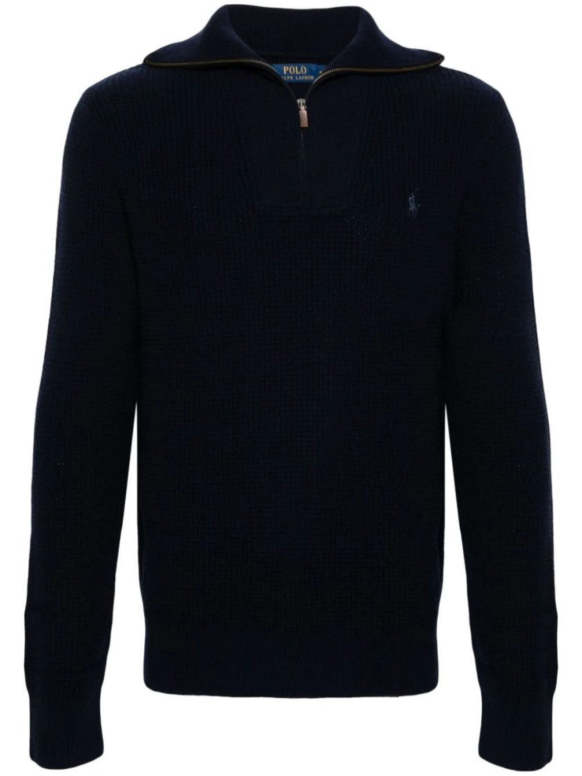 Polo Ralph Lauren Relaxed-Fit Quarter-Zip Pullover With Textured Knit