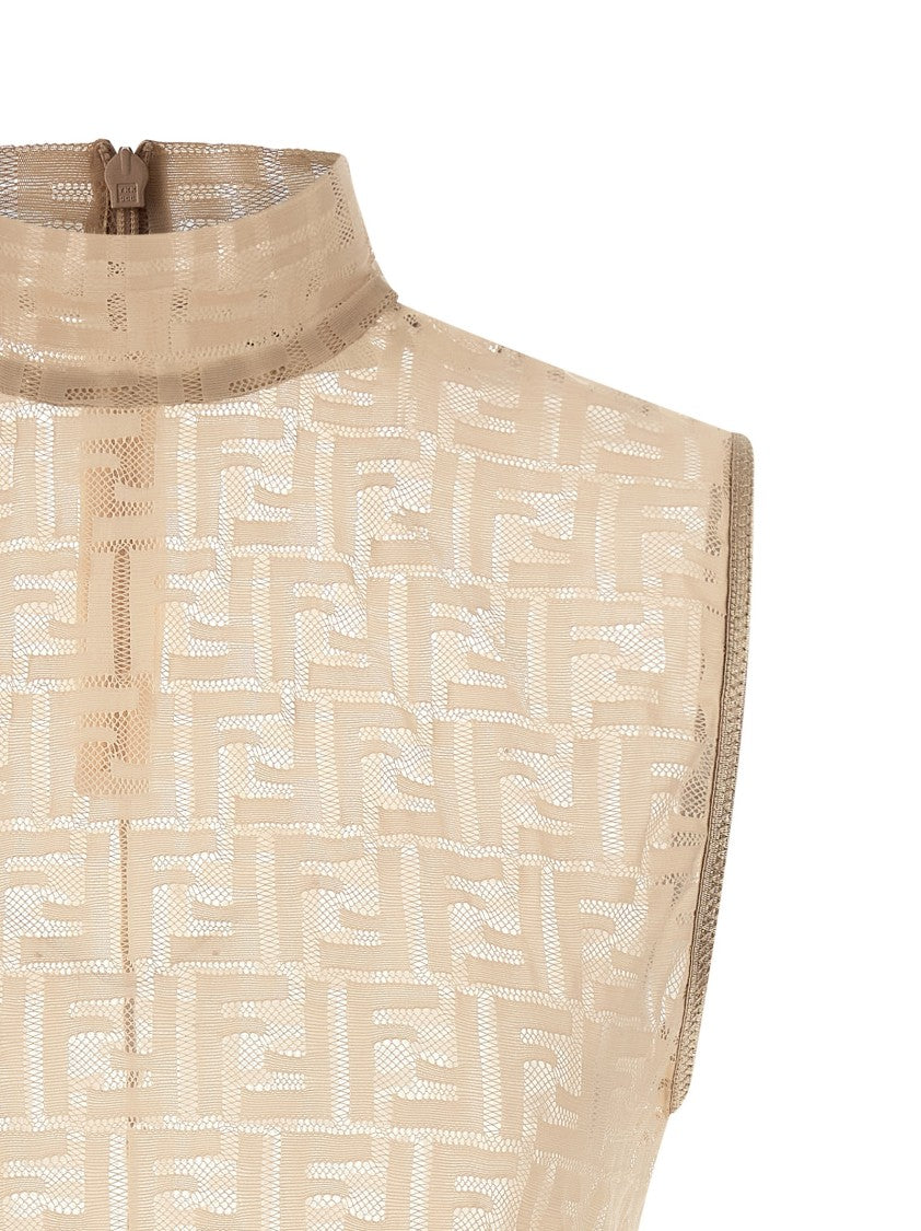 Fendi 'Ff' Lace Top