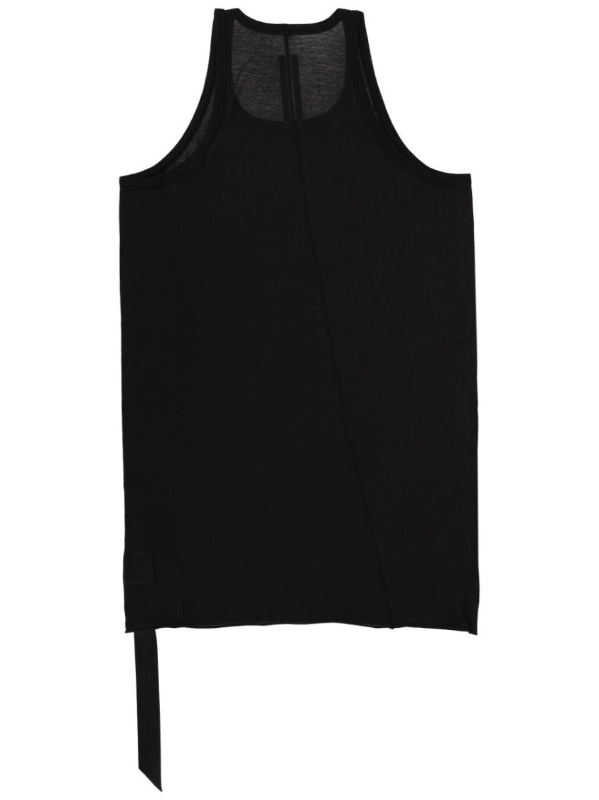 Drkshdw By Rick Owens Loose-Fitting Asymmetrical Extended Fabric Tank Top