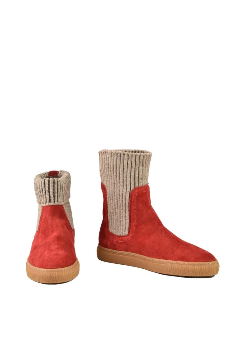 Frius X Botti Ankle Boot - Red