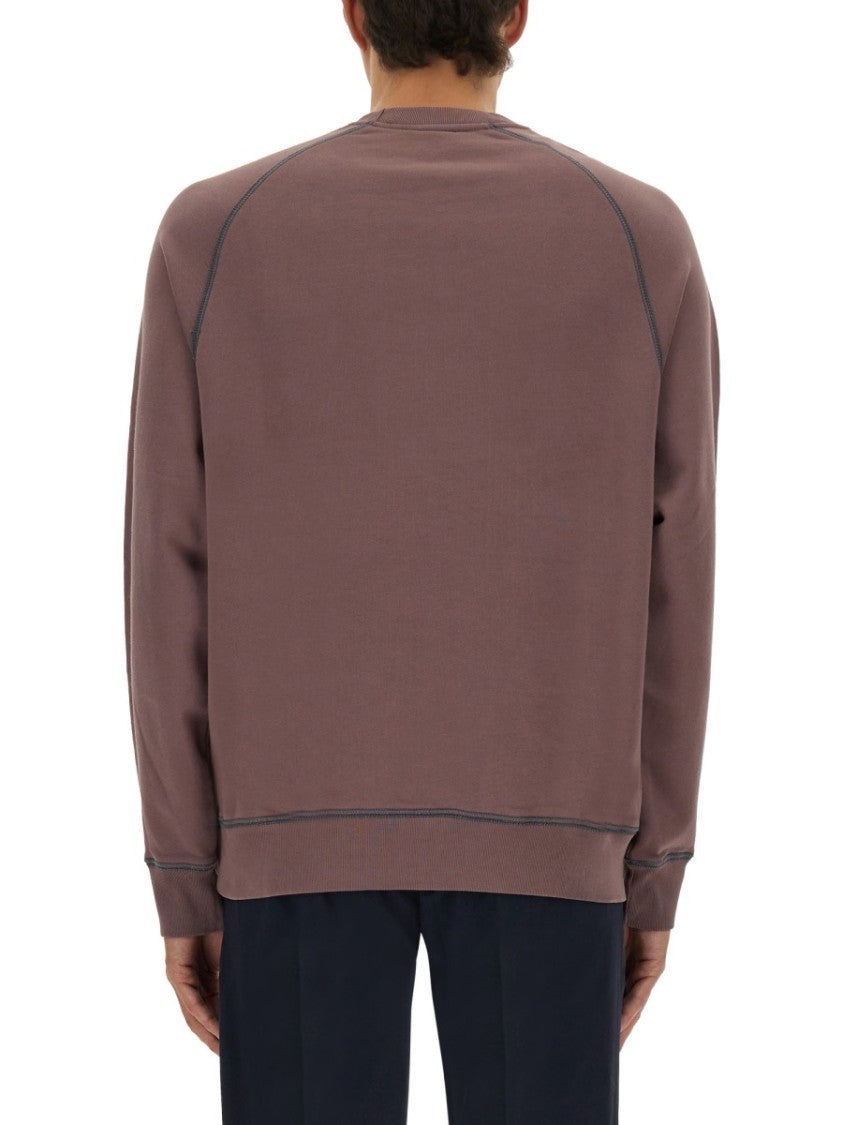 Ps Paul Smith Relaxed-Fit Sweatshirt With Subtle Embroidery And Textured Finish
