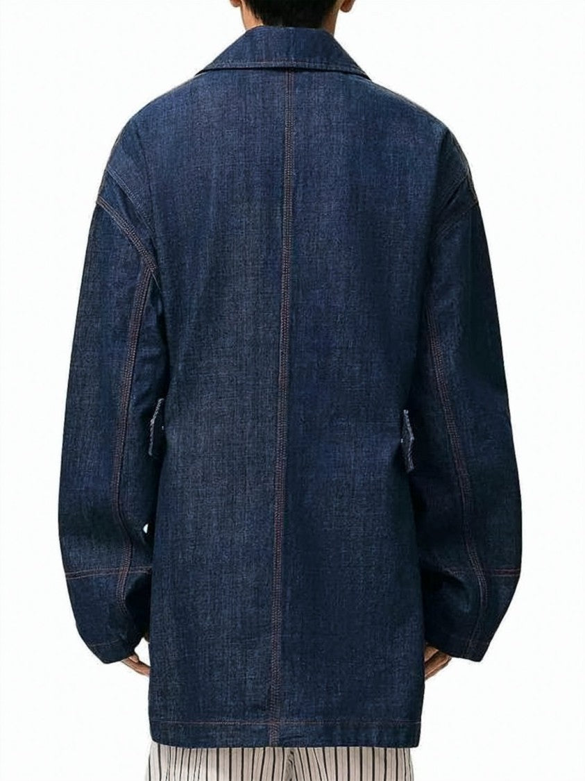 Ami Paris Boxy Indigo Denim Jacket