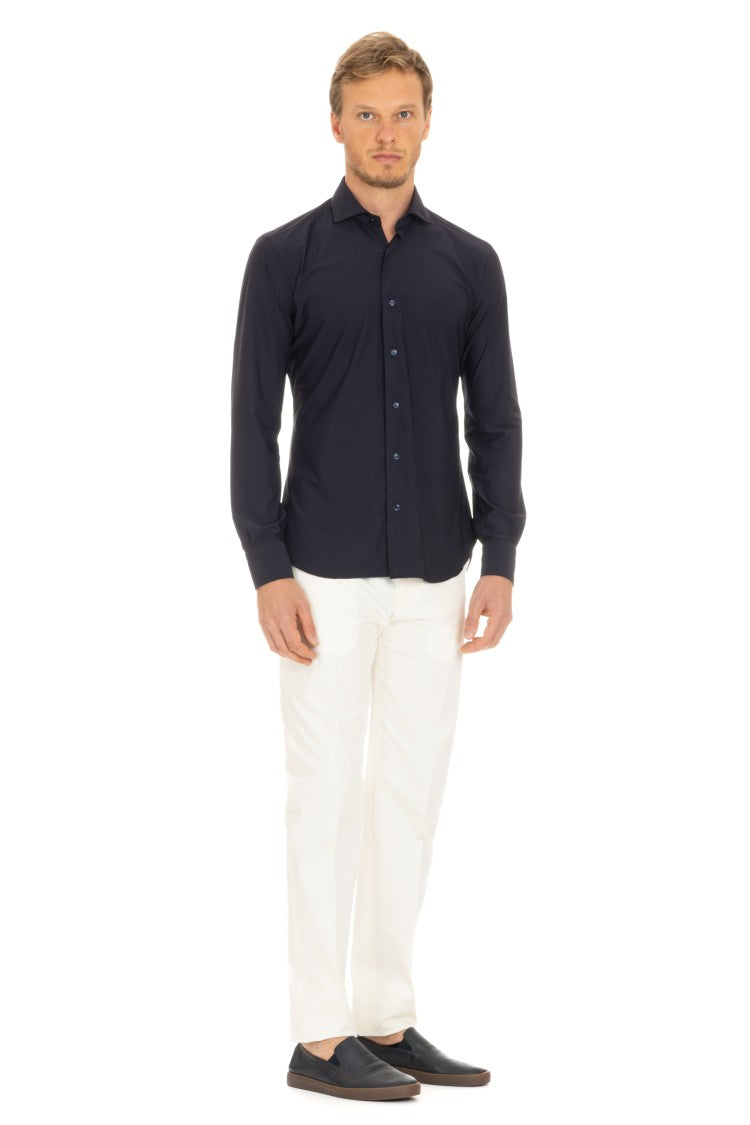 Barba “La Polo” Stretch Cotton Shirt