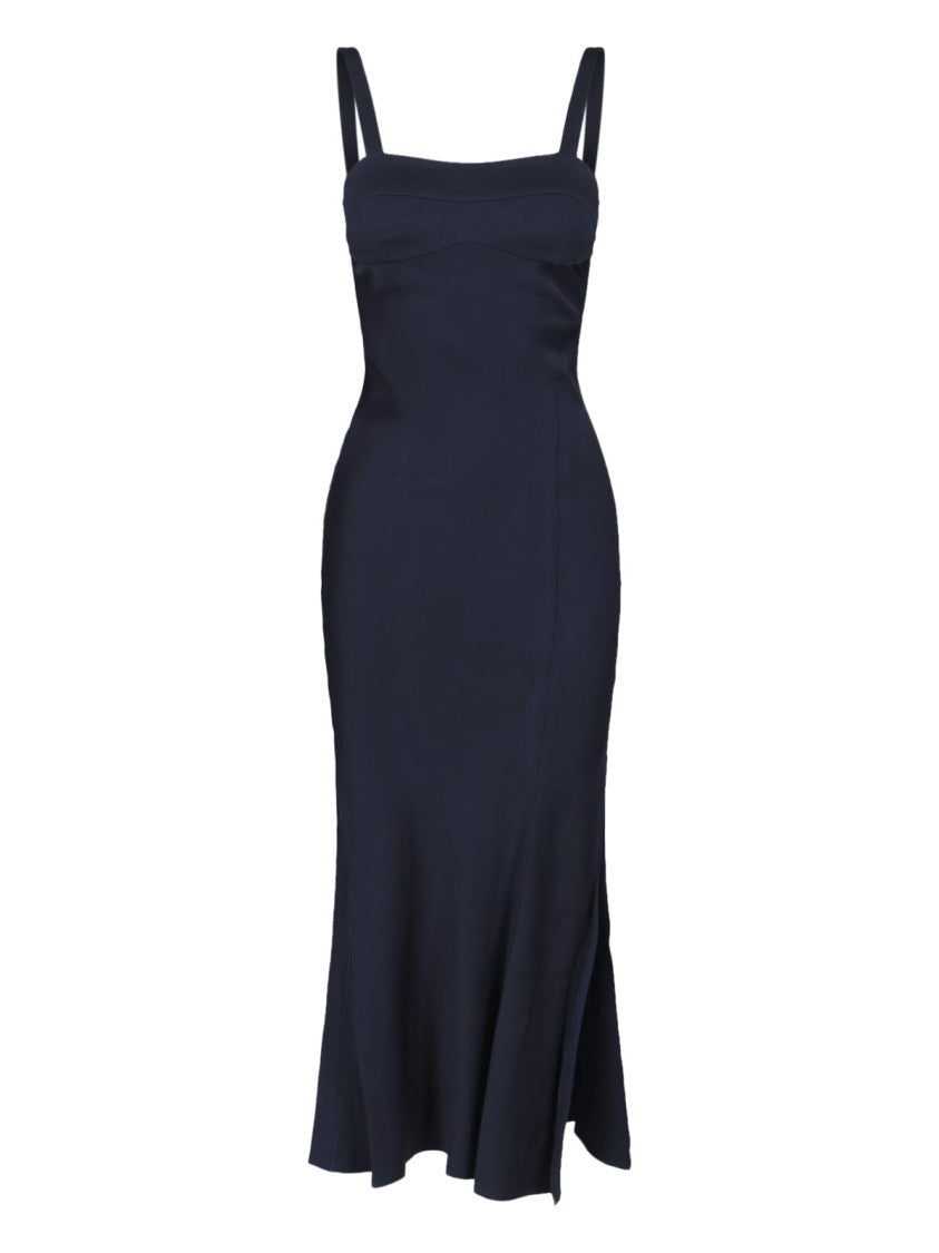 Victoria Beckham Minimalistic Dress With Refined Silhouette